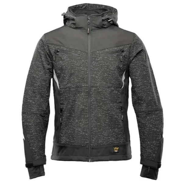 Hanorac de lucru unisex Seven kings CROSS SOFTSHELL Gray / 310 g/m2 photo 1