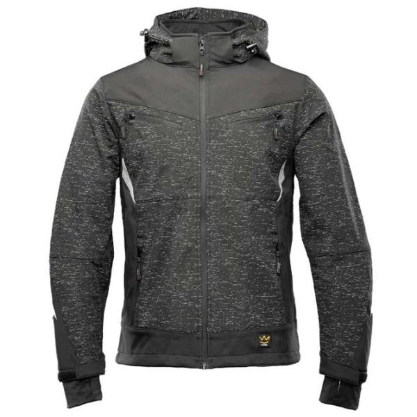 Hanorac de lucru unisex Seven kings CROSS SOFTSHELL Gray / 310 g/m2 photo 1
