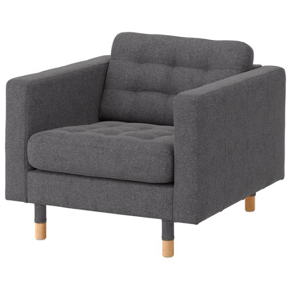 Fotoliu Ikea Landskrona/Gunnared Stejar sonoma Gray photo 1 Fotoliu Ikea Landskrona/Gunnared Stejar sonoma Gray photo 1