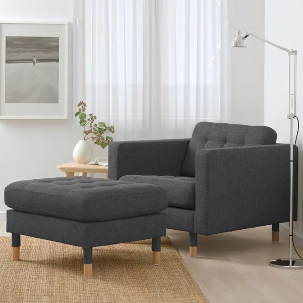 Fotoliu Ikea Landskrona/Gunnared Stejar sonoma Gray photo 5 Fotoliu Ikea Landskrona/Gunnared Stejar sonoma Gray photo 5