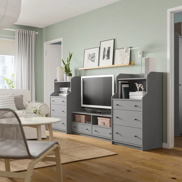 Comodă TV Ikea Hauga 116 x 277 x 40 / MDF photo 3 Comodă TV Ikea Hauga 116 x 277 x 40 / MDF photo 3