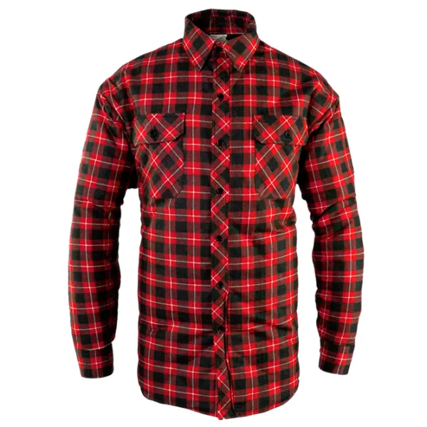 Рабочая рубашка для мужчин Polstar Profflam PLSTOI15RXL Red Black / 110 г/м² photo 1
