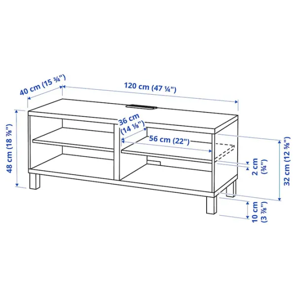 Comodă TV Ikea Besta 48 x 120 x 40 / PAL photo 6 Comodă TV Ikea Besta 48 x 120 x 40 / PAL photo 6