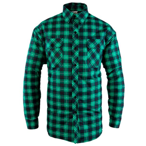 Cămașă de lucru pentru bărbați Polstar Profflam PLSTOI15VS Green Black / 110 g/m² photo 1 Cămașă de lucru pentru bărbați Polstar Profflam PLSTOI15VS Green Black / 110 g/m² photo 1