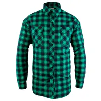 Cămașă de lucru pentru bărbați Polstar Profflam PLSTOI15VM Green Black / 110 g/m²