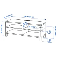 Тумба под телевизор Ikea Besta 48 x 120 x 40см / МДФ photo 2
