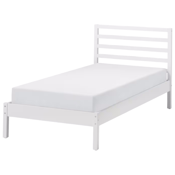 Pat Ikea Tarva/Lindbaden 90 x 200 cm / Masiv / White photo 1 Pat Ikea Tarva/Lindbaden 90 x 200 cm / Masiv / White photo 1