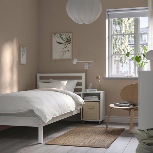 Pat Ikea Tarva/Lindbaden 90 x 200 cm / Masiv / White photo 4 Pat Ikea Tarva/Lindbaden 90 x 200 cm / Masiv / White photo 4