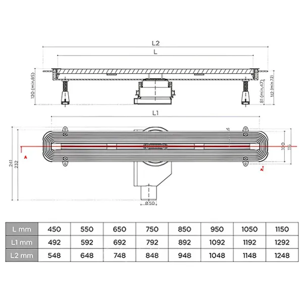 Rigolă de duș Pestan Confluo Slim Line Inox photo 3