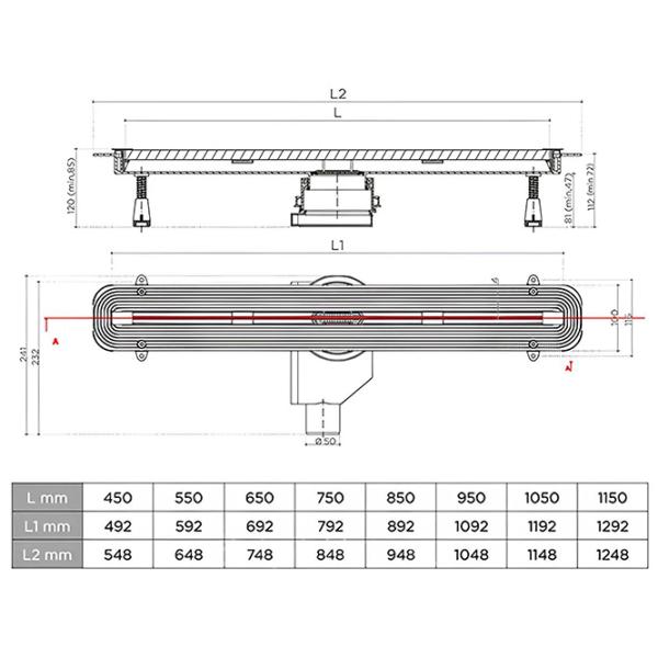 Rigolă de duș Pestan Confluo Slim Line Inox photo 3