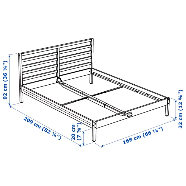 Pat Ikea Tarva/Lindbaden 160 x 200 cm / Masiv / Wood photo 10