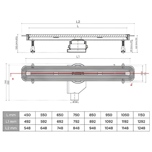 Rigolă de duș Pestan Confluo Slim Line Inox photo 3