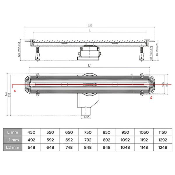 Rigolă de duș Pestan Confluo Slim Line Inox photo 3