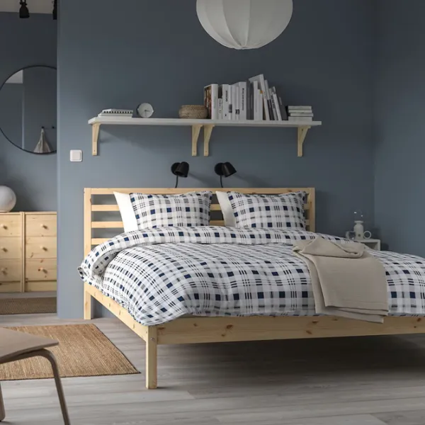 Кровать Ikea Tarva/Luroy 160 x 200 см / Массив / Wood photo 8