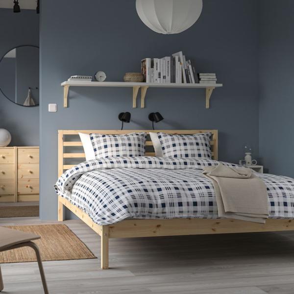 Кровать Ikea Tarva/Luroy 160 x 200 см / Массив / Wood photo 8