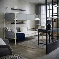 Детская кровать Ikea Vitval 90 x 200 см / Металл / Белый photo 2