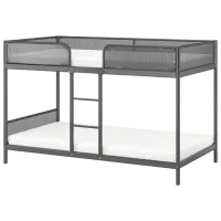 Детская кровать Ikea Tuffing 90 x 200 см / Металл / Серый