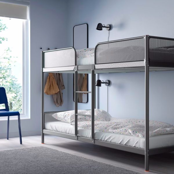 Детская кровать Ikea Tuffing 90 x 200 см / Металл / Серый photo 3