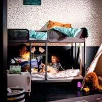 Детская кровать Ikea Tuffing 90 x 200 см / Металл / Серый photo 5