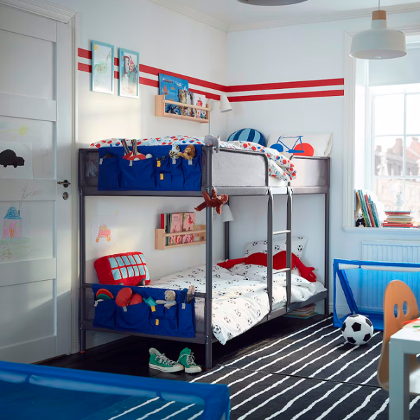 Детская кровать Ikea Tuffing 90 x 200 см / Металл / Серый photo 6