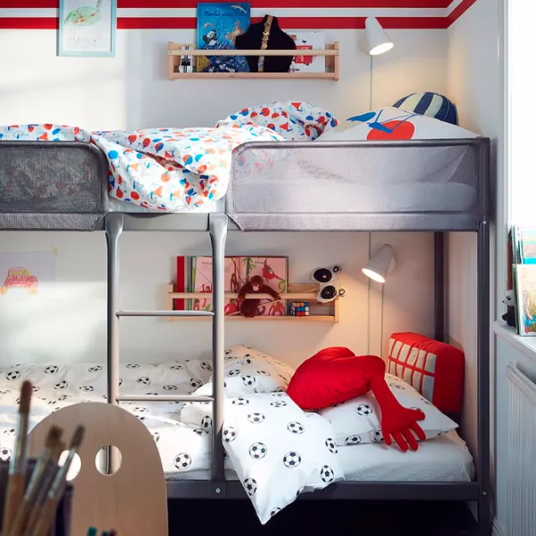 Детская кровать Ikea Tuffing 90 x 200 см / Металл / Серый photo 7