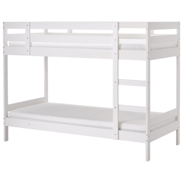 Pat pentru copii Ikea Mydal 90 x 200 cm / Masiv / White photo 1