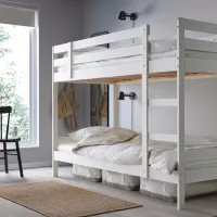 Детская кровать Ikea Mydal 90 x 200 см / Массив / Белый photo 2