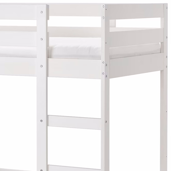 Pat pentru copii Ikea Mydal 90 x 200 cm / Masiv / White photo 4