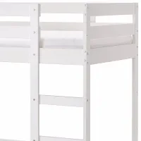 Детская кровать Ikea Mydal 90 x 200 см / Массив / Белый photo 4