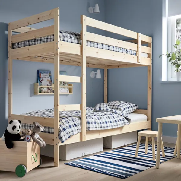 Pat pentru copii Ikea Mydal 90 x 200 cm / Masiv / Wood photo 2