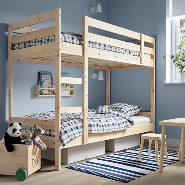 Pat pentru copii Ikea Mydal 90 x 200 cm / Masiv / Wood photo 2