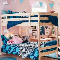 Детская кровать Ikea Mydal 90 x 200 см / Массив / Wood photo 3