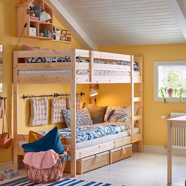 Pat pentru copii Ikea Mydal 90 x 200 cm / Masiv / Wood photo 4