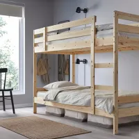 Детская кровать Ikea Mydal 90 x 200 см / Массив / Wood photo 6