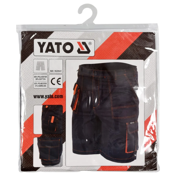 Рабочие шорты для мужчин Yato YT80926  L / / Черный photo 2 Рабочие шорты для мужчин Yato YT80926  L / / Черный photo 2