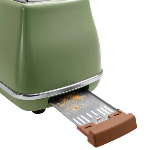 Toster DeLonghi CTOV 2103 GR Mecanic / 900 W / Olive Green photo 2