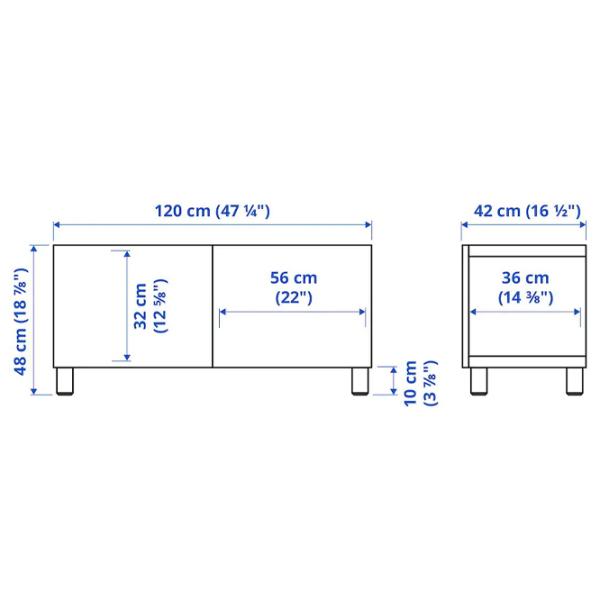 Comodă TV Ikea Besta 48 x 120 x 42 / MDF photo 2