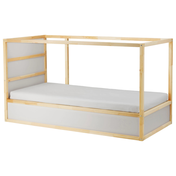 Детская кровать Ikea Kura 90 x 200 см / Массив / Wood photo 1