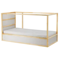 Детская кровать Ikea Kura 90 x 200 см / Массив / Wood