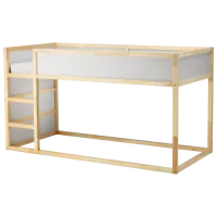 Pat pentru copii Ikea Kura 90 x 200 cm / Masiv / Wood photo 2