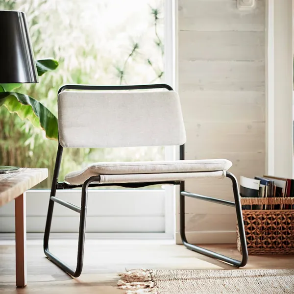 Кресло Ikea Linneback/Orrsta Черный Светло Серый photo 2