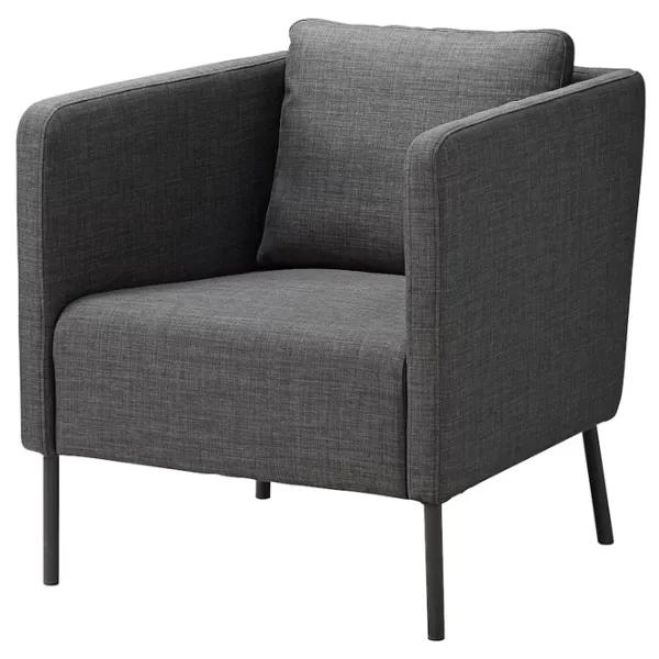 Кресло Ikea Ekero/Skiftebo Черный Тёмно-серый photo 1 Кресло Ikea Ekero/Skiftebo Черный Тёмно-серый photo 1