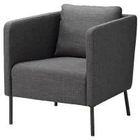 Fotoliu Ikea Ekero/Skiftebo Black Dark Gray