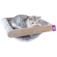 Когтеточка для кошек Petrebels PR Wall of Rebels Lazy 50  / На стене / Серый