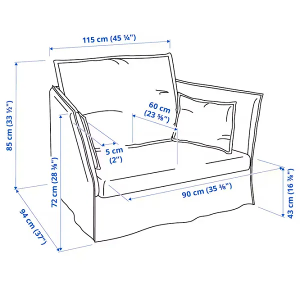Кресло Ikea Backsalen/Katorp Черный Бежевый photo 8 Кресло Ikea Backsalen/Katorp Черный Бежевый photo 8