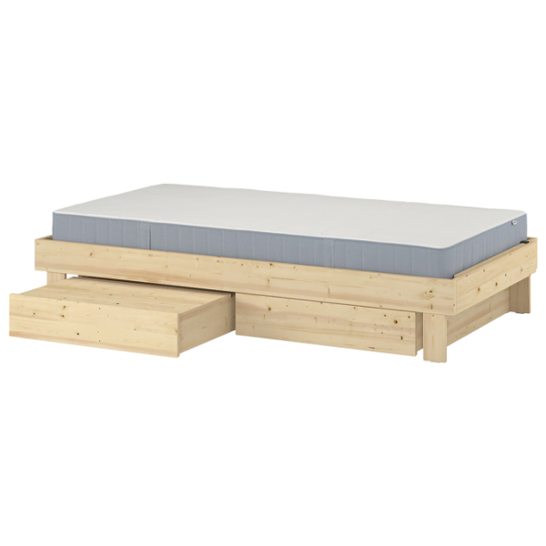 Кровать Ikea Glamberget/Vesteroy Extra 90 x 200 см / Массив / Wood photo 1