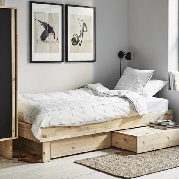 Кровать Ikea Glamberget/Vesteroy Extra 90 x 200 см / Массив / Wood photo 9