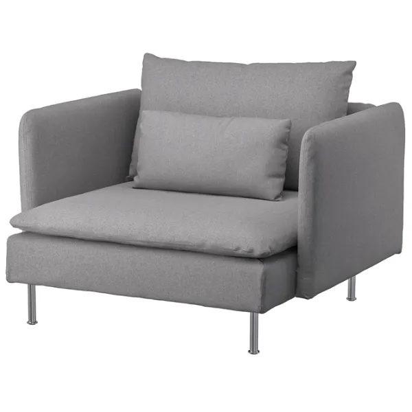 Fotoliu Ikea Soderhamn/Tonerud Inox Gray photo 1 Fotoliu Ikea Soderhamn/Tonerud Inox Gray photo 1