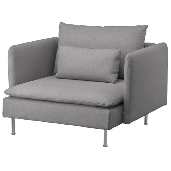 Fotoliu Ikea Soderhamn/Tonerud Inox Gray photo 1 Fotoliu Ikea Soderhamn/Tonerud Inox Gray photo 1