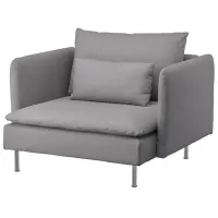 Fotoliu Ikea Soderhamn/Tonerud Inox Gray